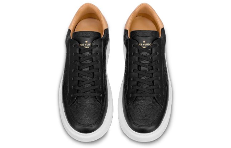 LOUIS VUITTON Beverly Hills Sneakers 'Black Monogram with Caramel Top' 1A7WGL - 3