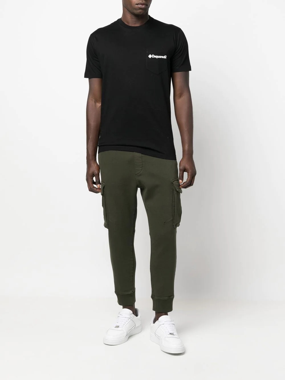 slip-on cargo-pocket track pants - 2