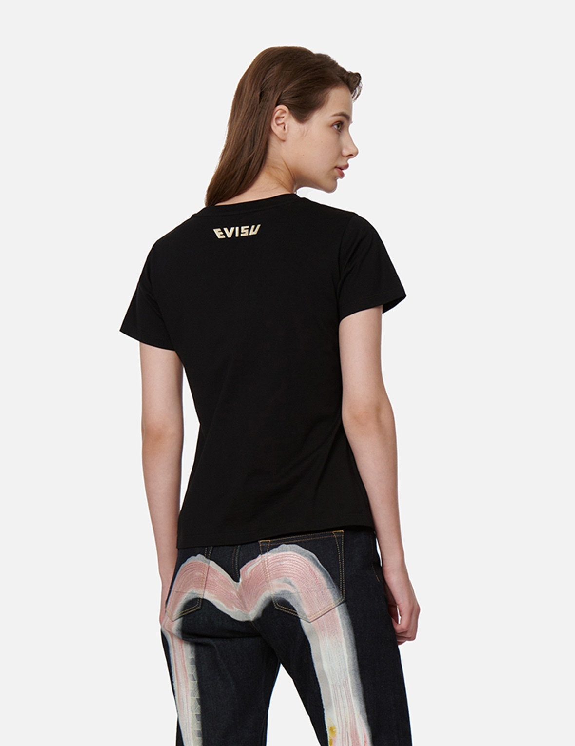 WAVE-PATTERN SEAGULL EMBROIDERY T-SHIRT - 8