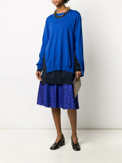 Marni double-layer jumper outlook