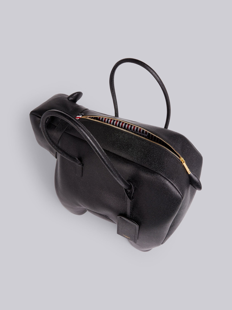 Black Pebbled Calfskin Bear Bag 5