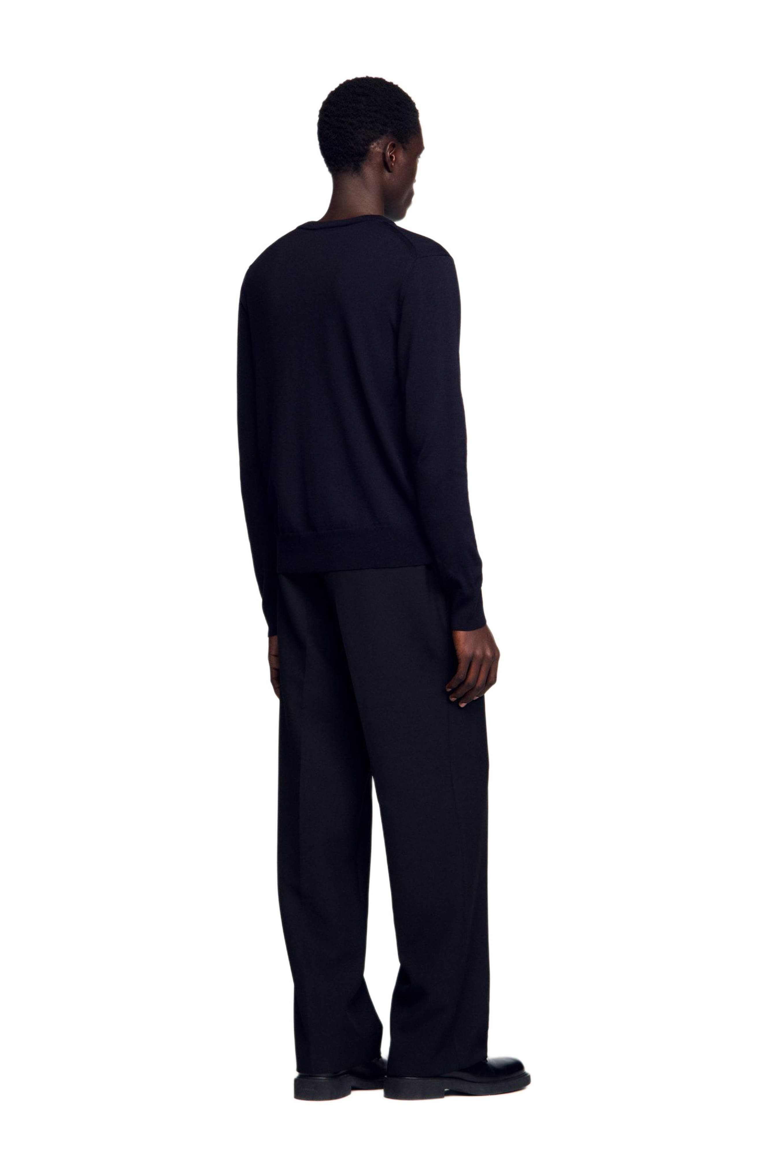 SANDRO Wool sweater in Navy Blue at Nordstrom - 2