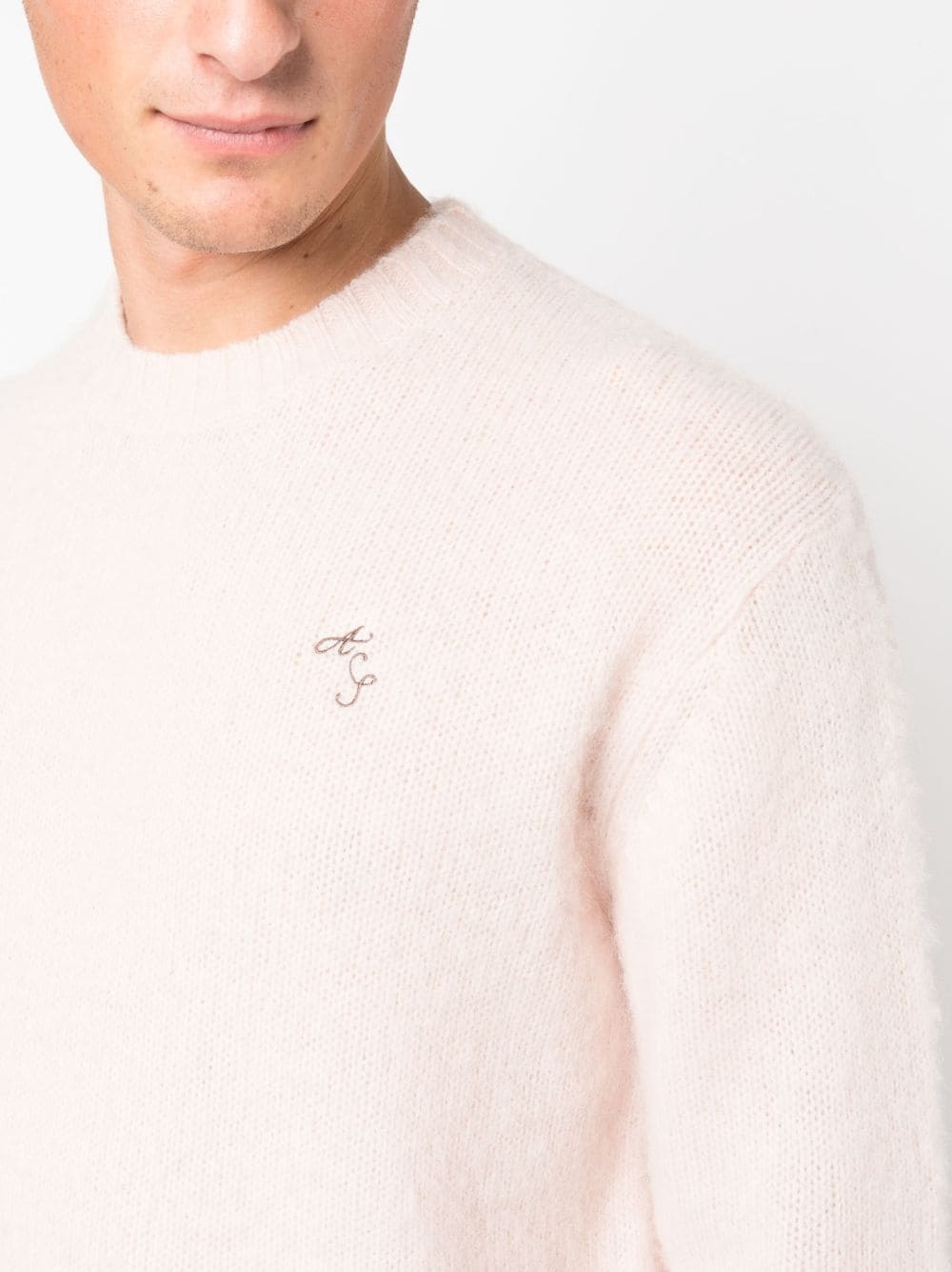 crew-neck wool jumper - 5