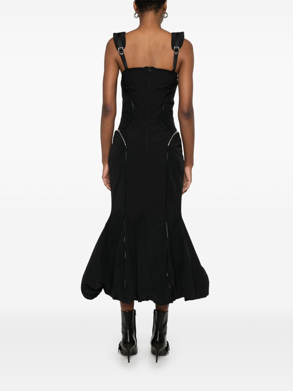 crinkled maxi dress - 4