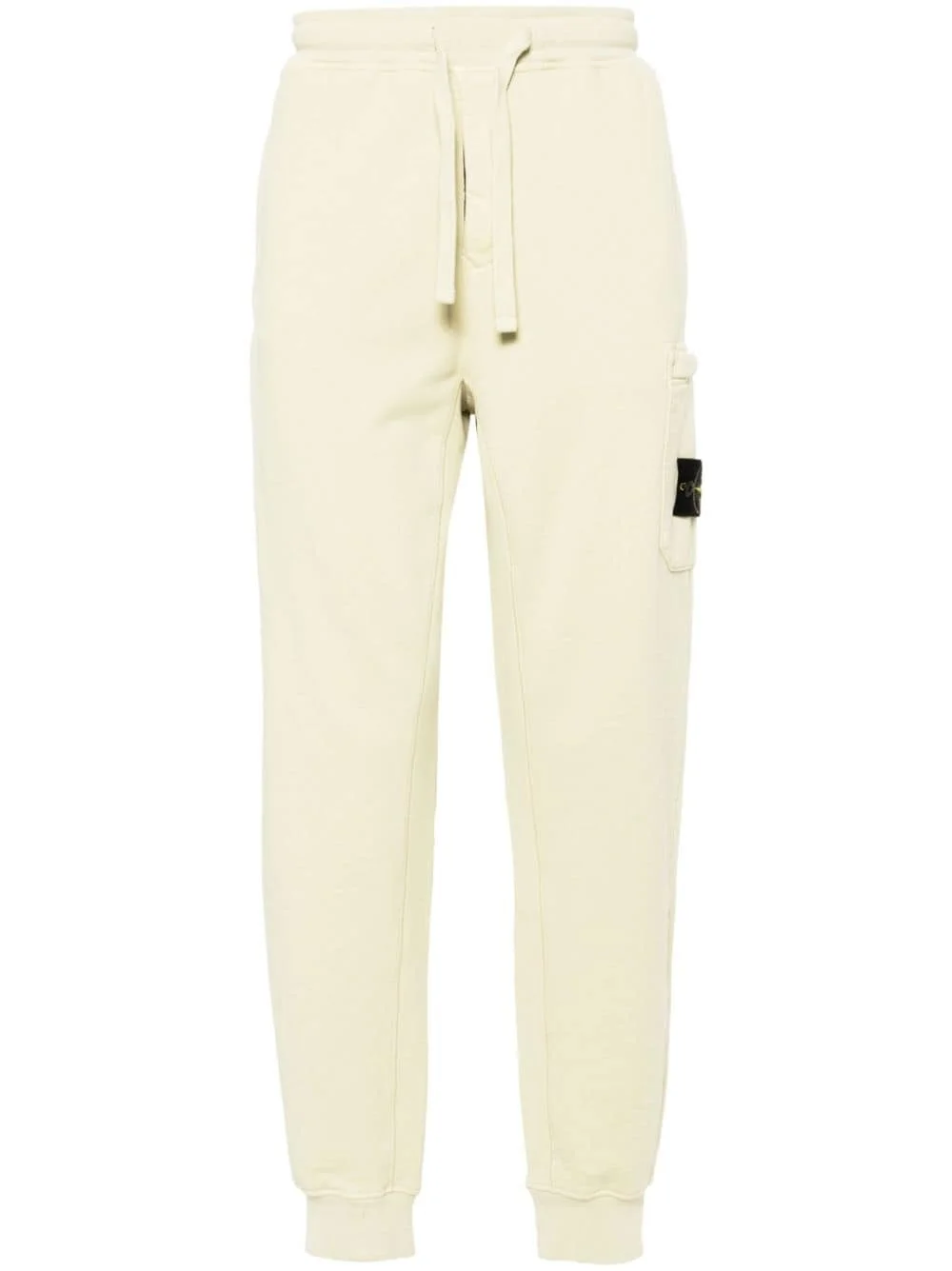 Compass-badge cotton track trousers - 1