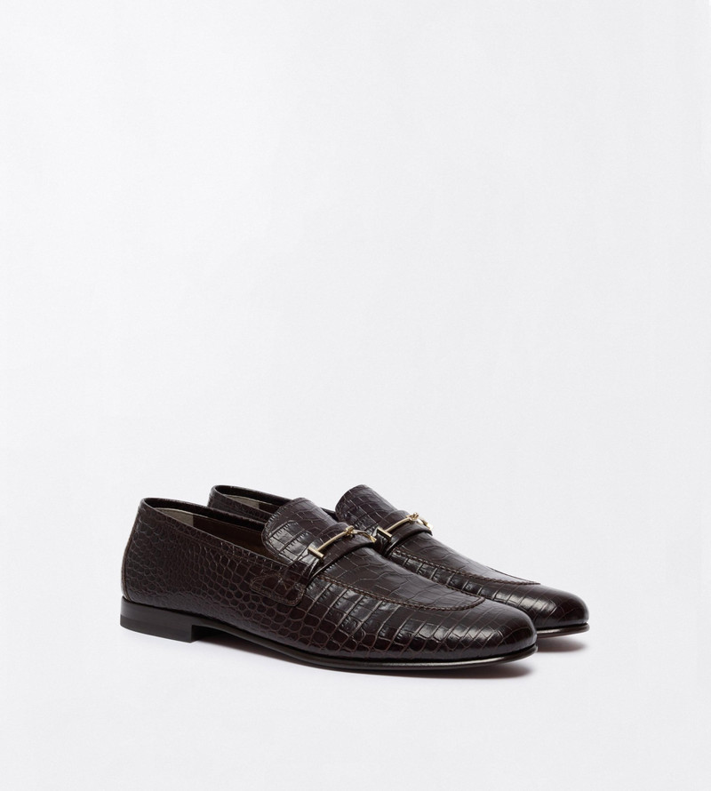 TOM FORD SOFT PRINTED ALLIGATOR DOUBLE T HARDWARE GIGI LOAFER outlook