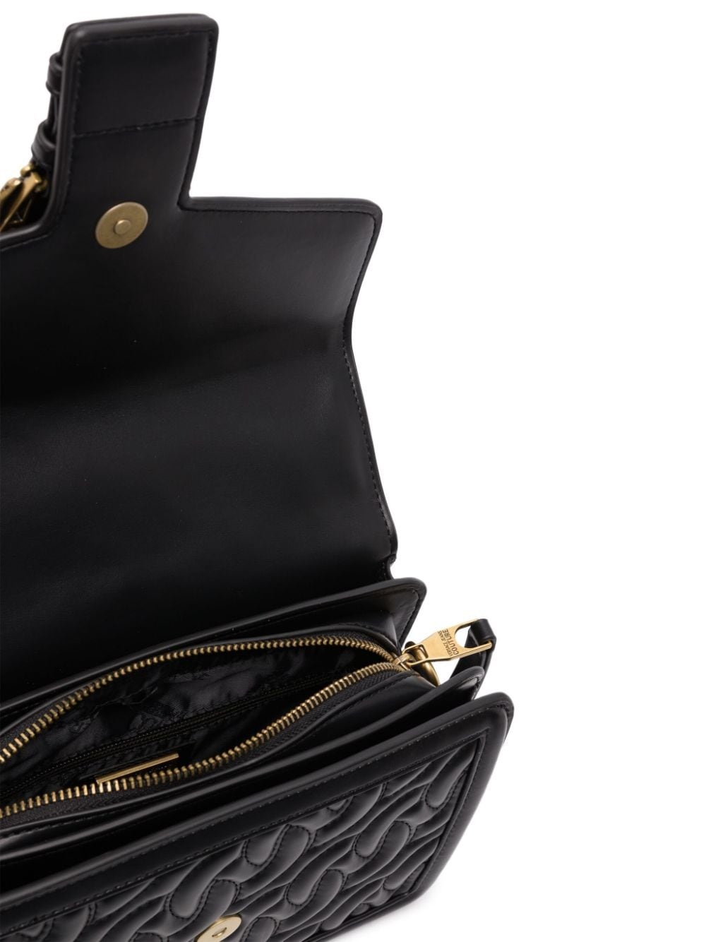 scarf-detailing logo-buckle shoulder bag - 5