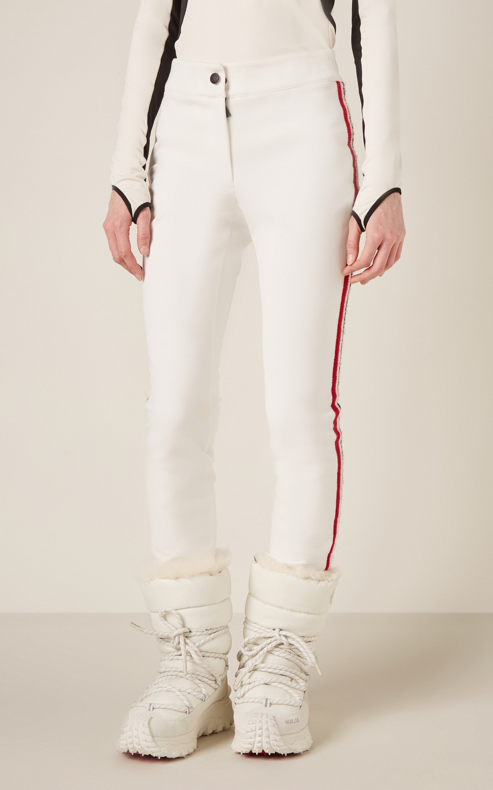 Embroidered Ski Pants white - 3