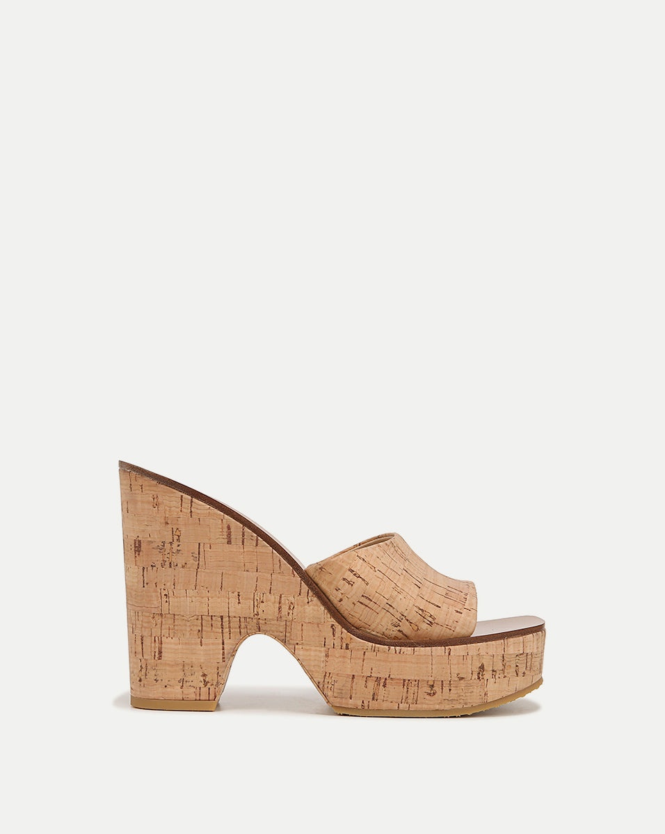 PAULITA CORK WEDGE SANDAL - 1