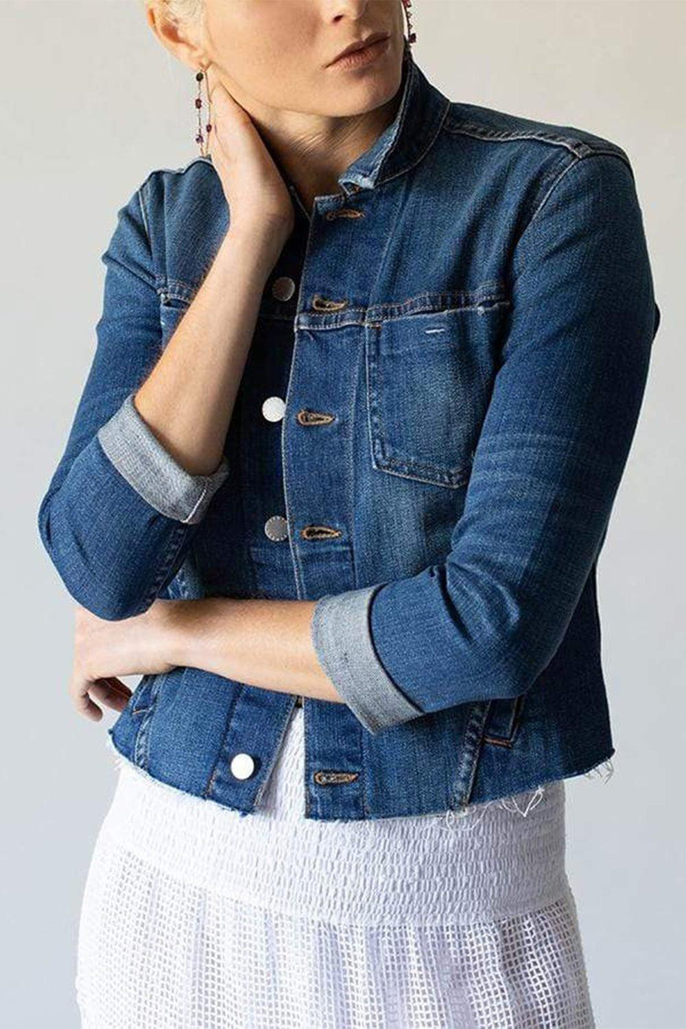 Janelle Raw Denim Jacket - 3