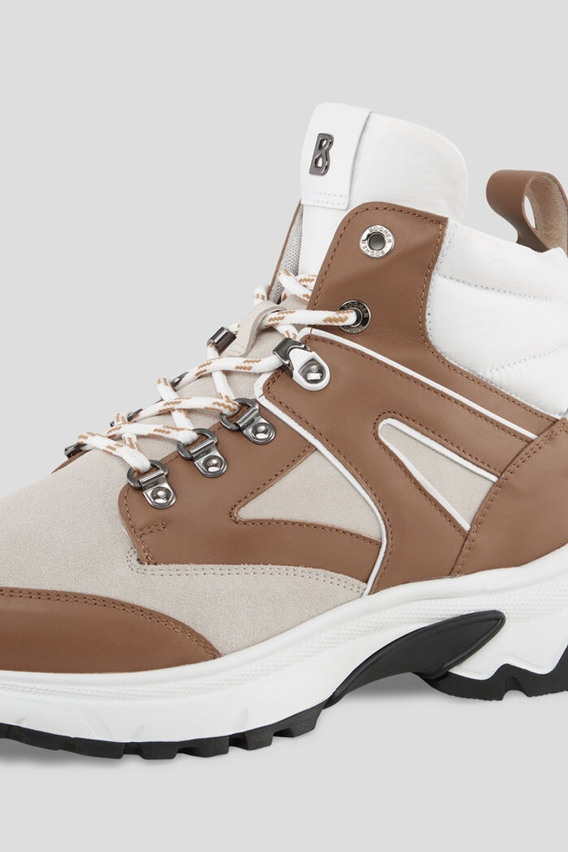 Nash High-top sneakers in Cognac/Beige 4