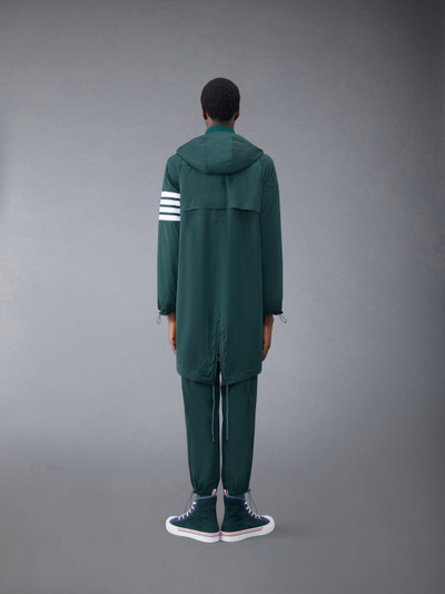 Thom Browne Raglan Sleeve Hooded Parka W/ Seamed in Mesh 4 Bar in Poly Twill outlook
