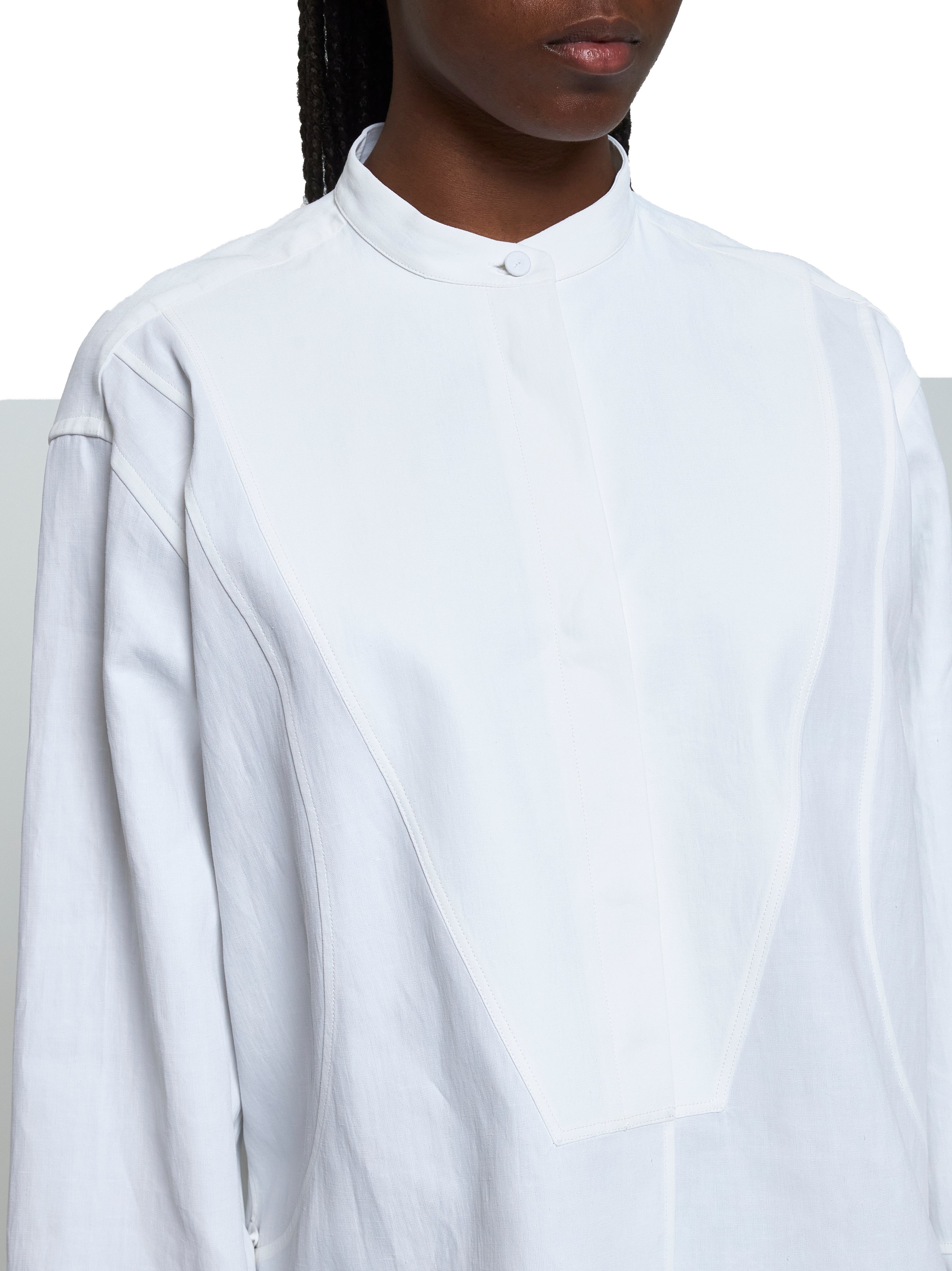 White linen boxy shirt - 5