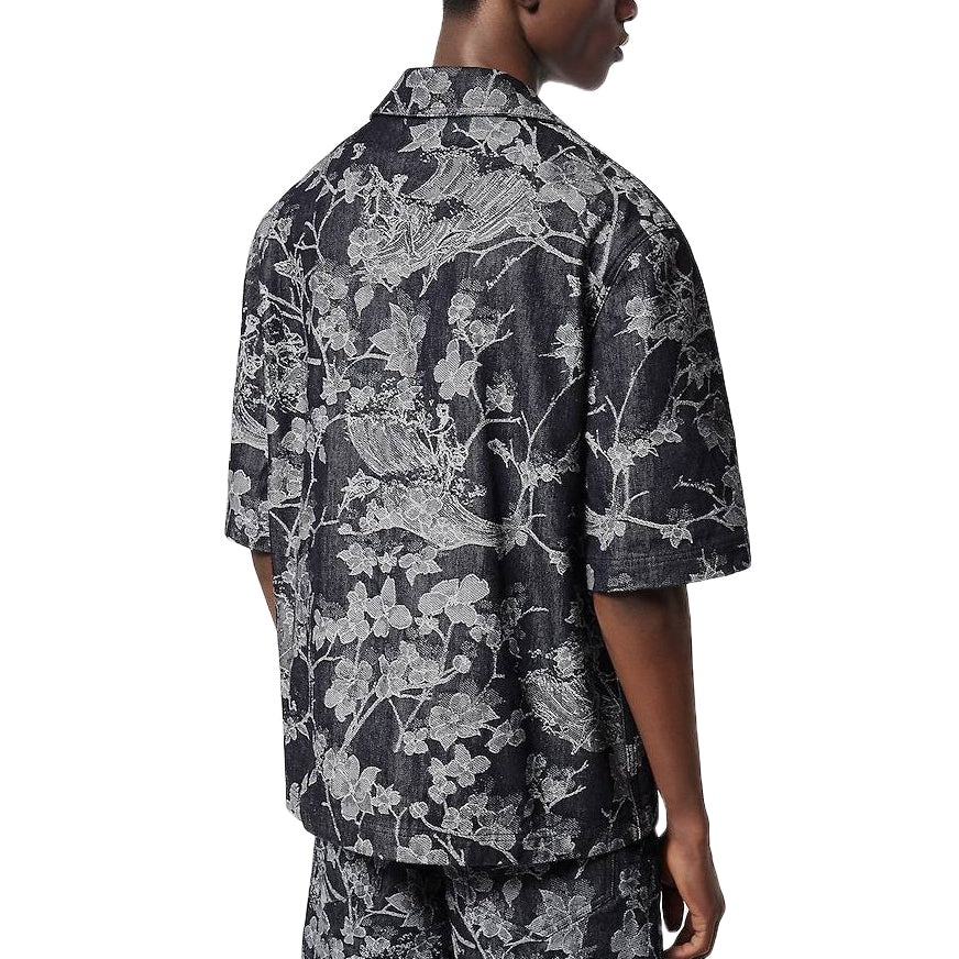 LOUIS VUITTON Short Sleeve Denim Shirt 'Dark Blue' 1AFQZB - 3