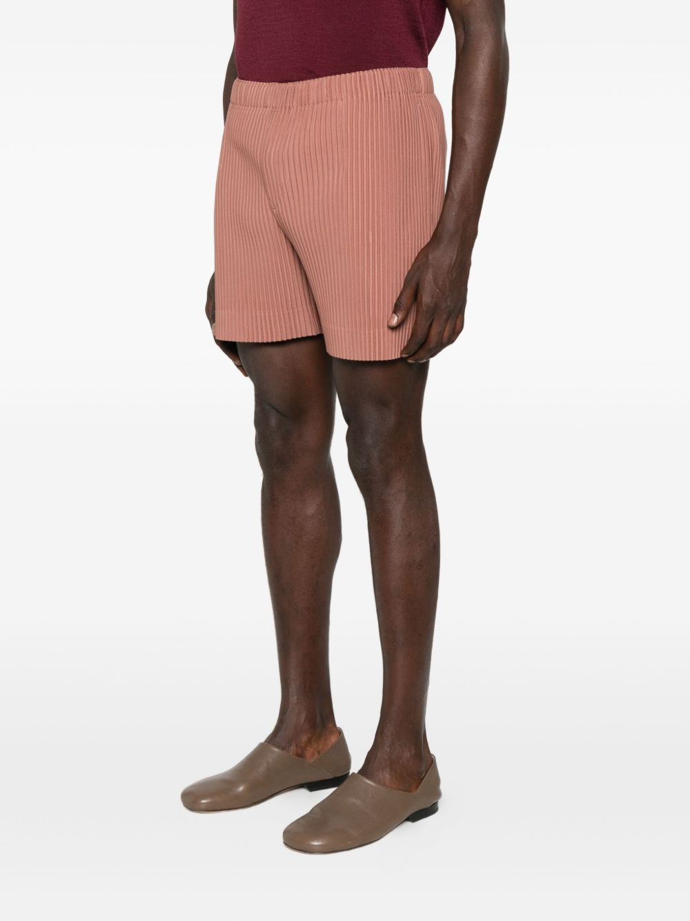 plisse bermuda shorts - 3