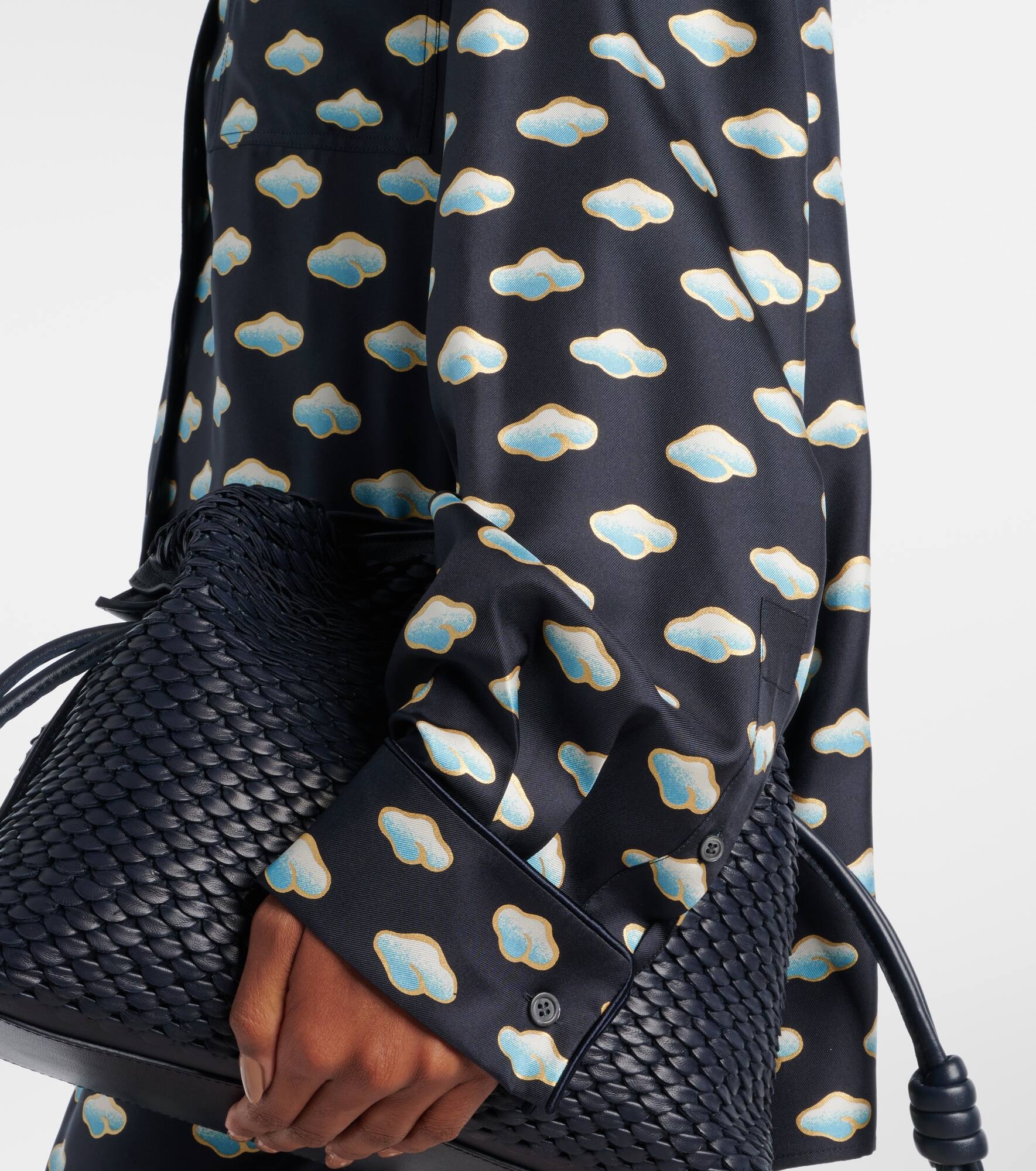 Clouds silk twill shirt - 5