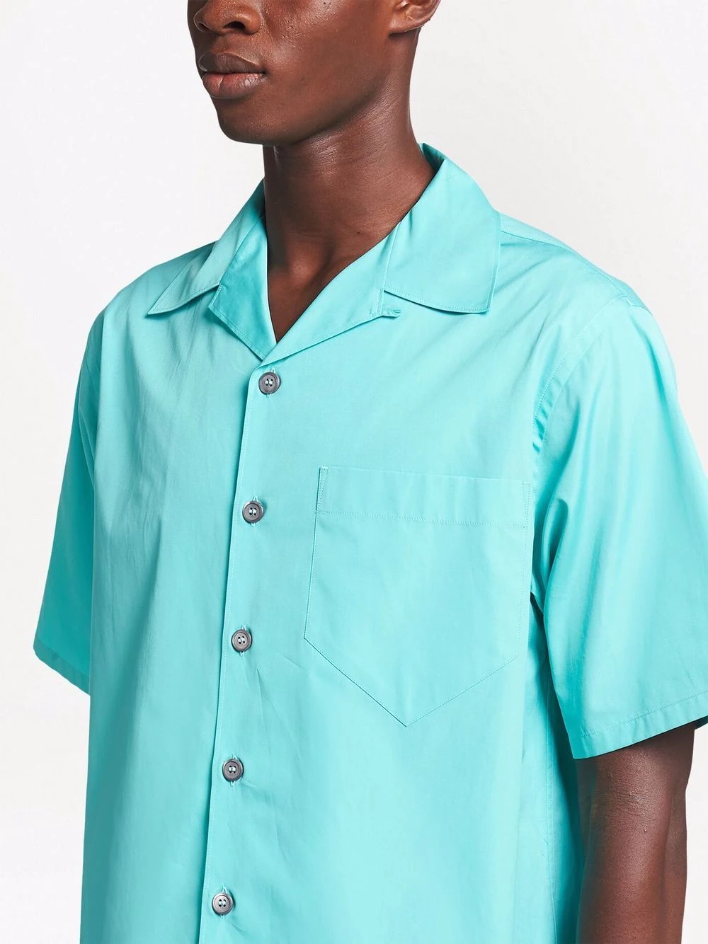 short-sleeve button-up shirt - 5