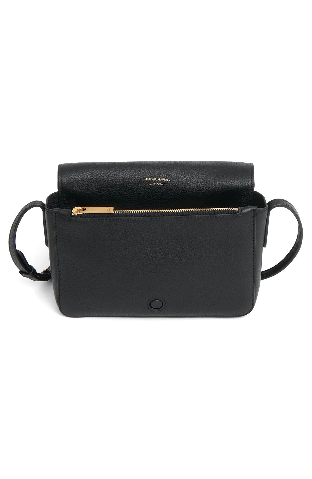 Mansur Gavriel Clio Leather Shoulder Bag in Black at Nordstrom - 3