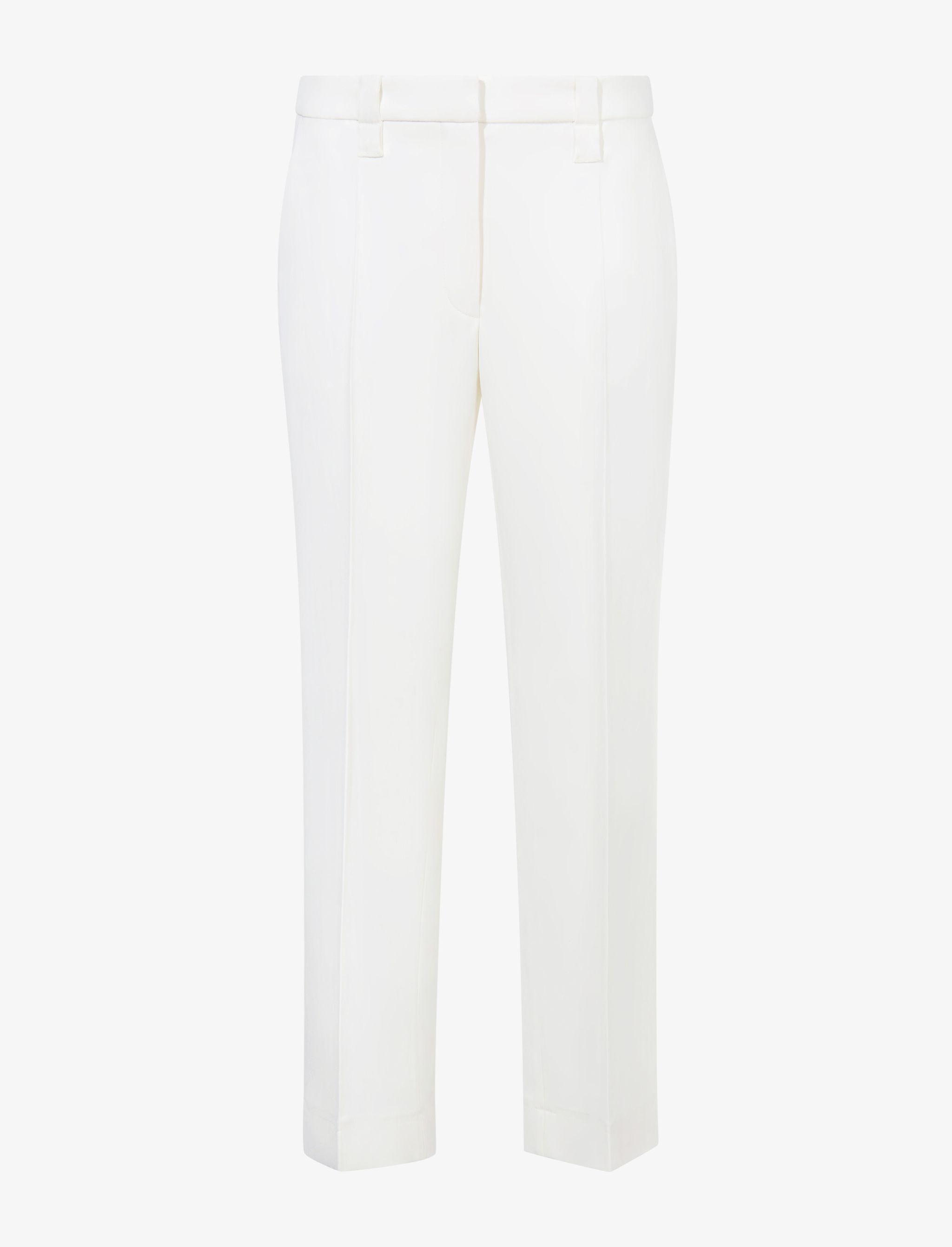 Viscose Suiting Crop Flare Pants - 1