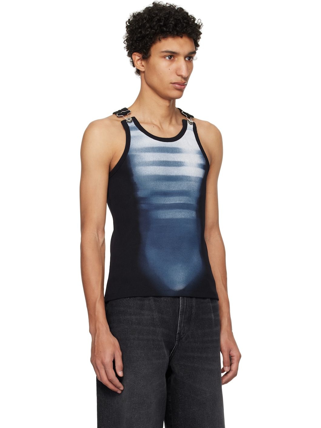 Black & Blue 'Le Mâle' Tank Top - 2