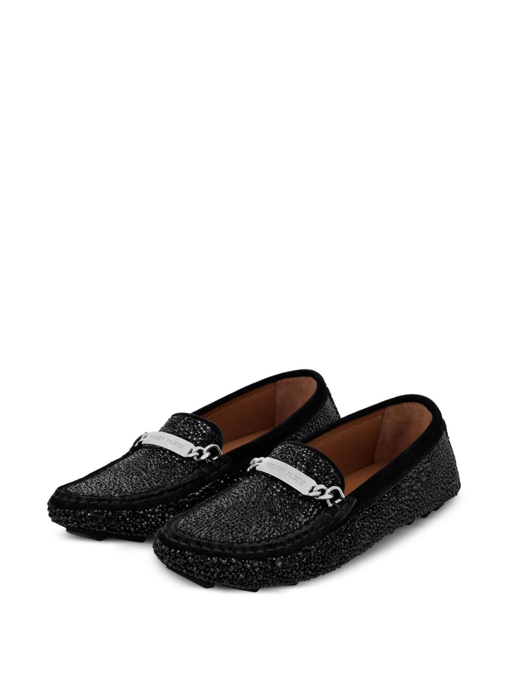 rhinestone-embellished loafers - 3