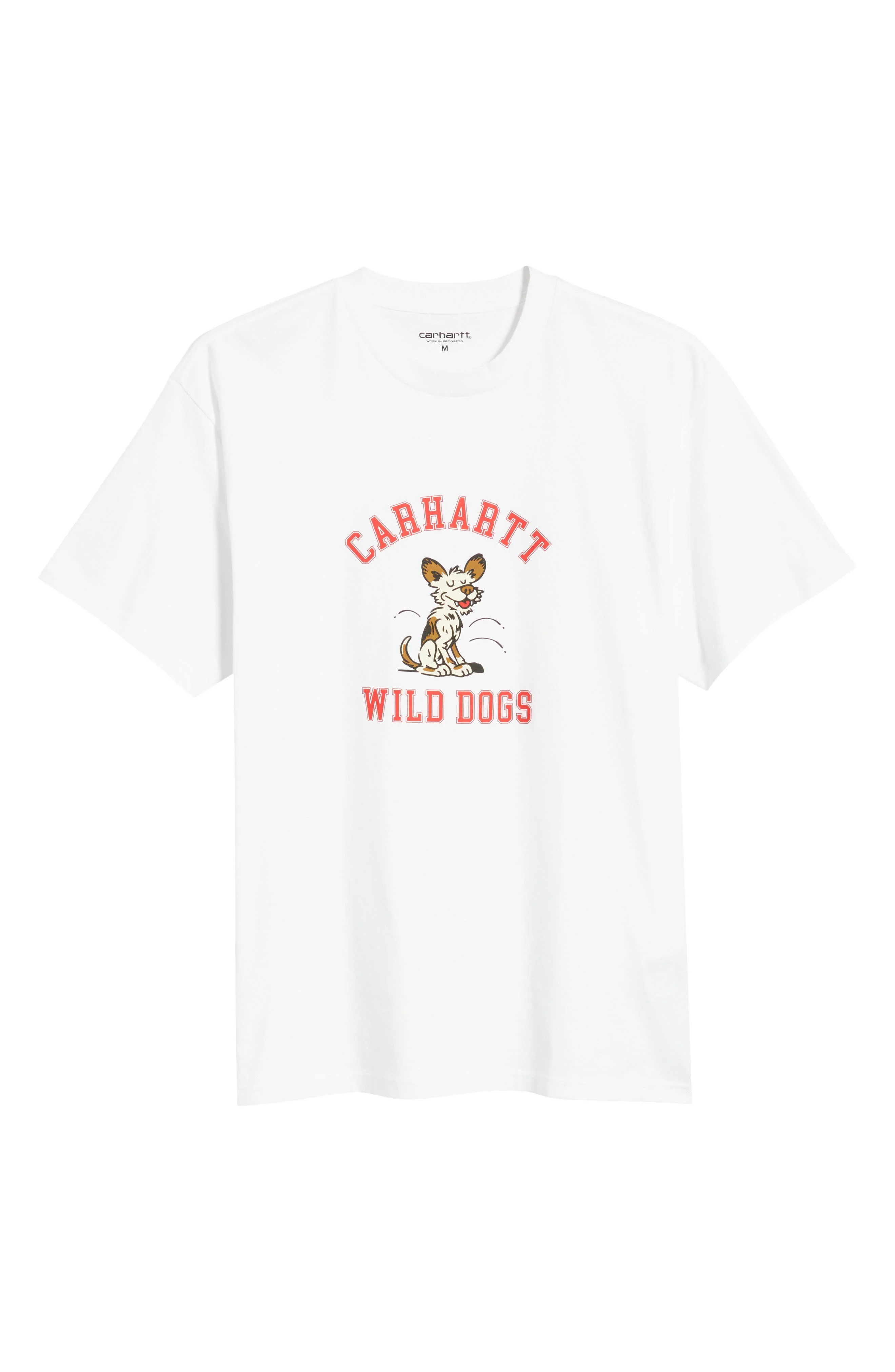 Carhartt Work In Progress Wild Dog Cotton Graphic T-Shirt in White at Nordstrom - 1