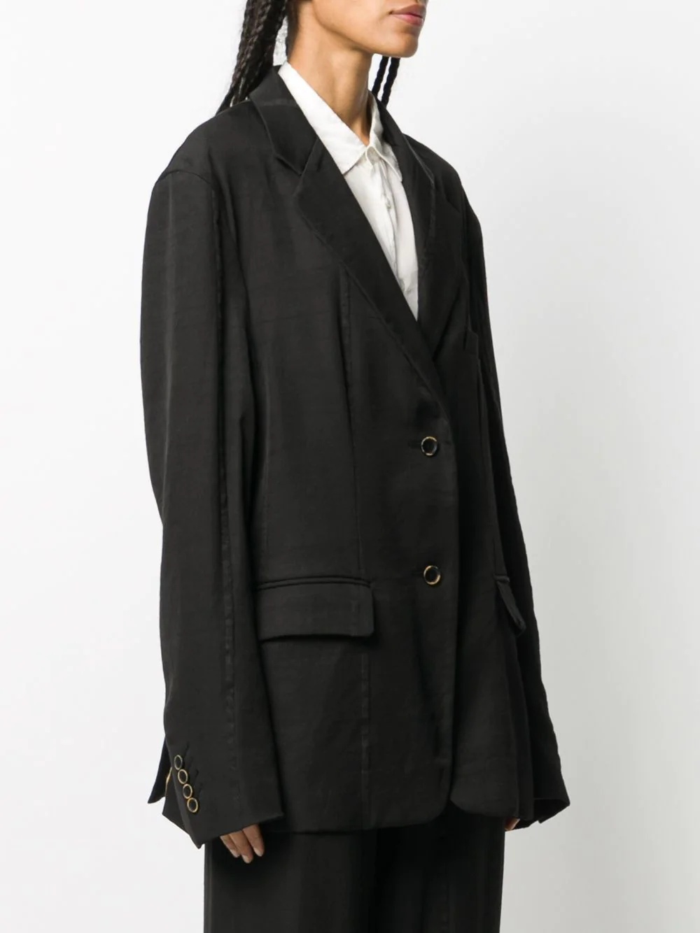 oversized long-sleeved blazer - 3