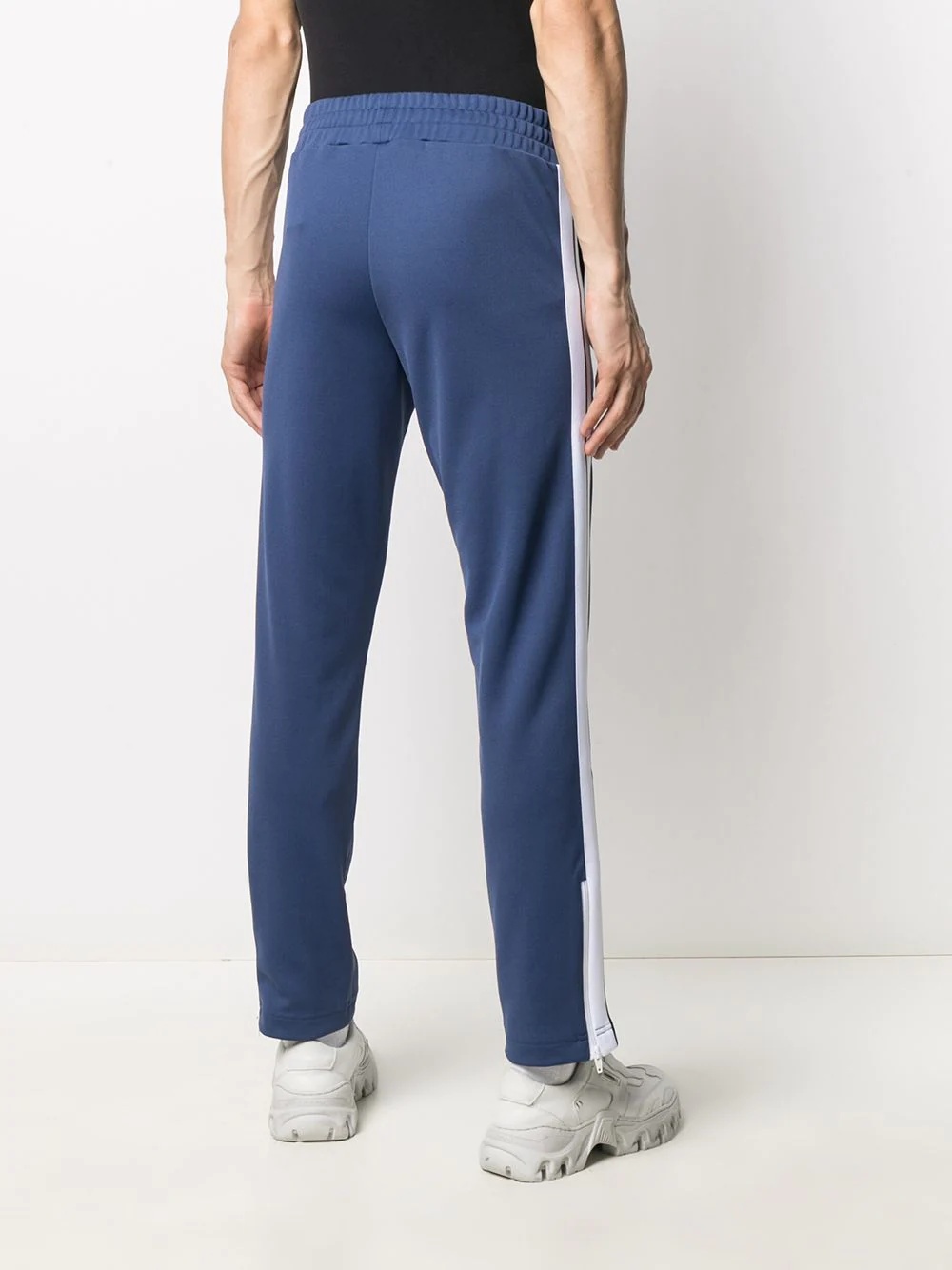 side-stripe straight-leg track pants - 4