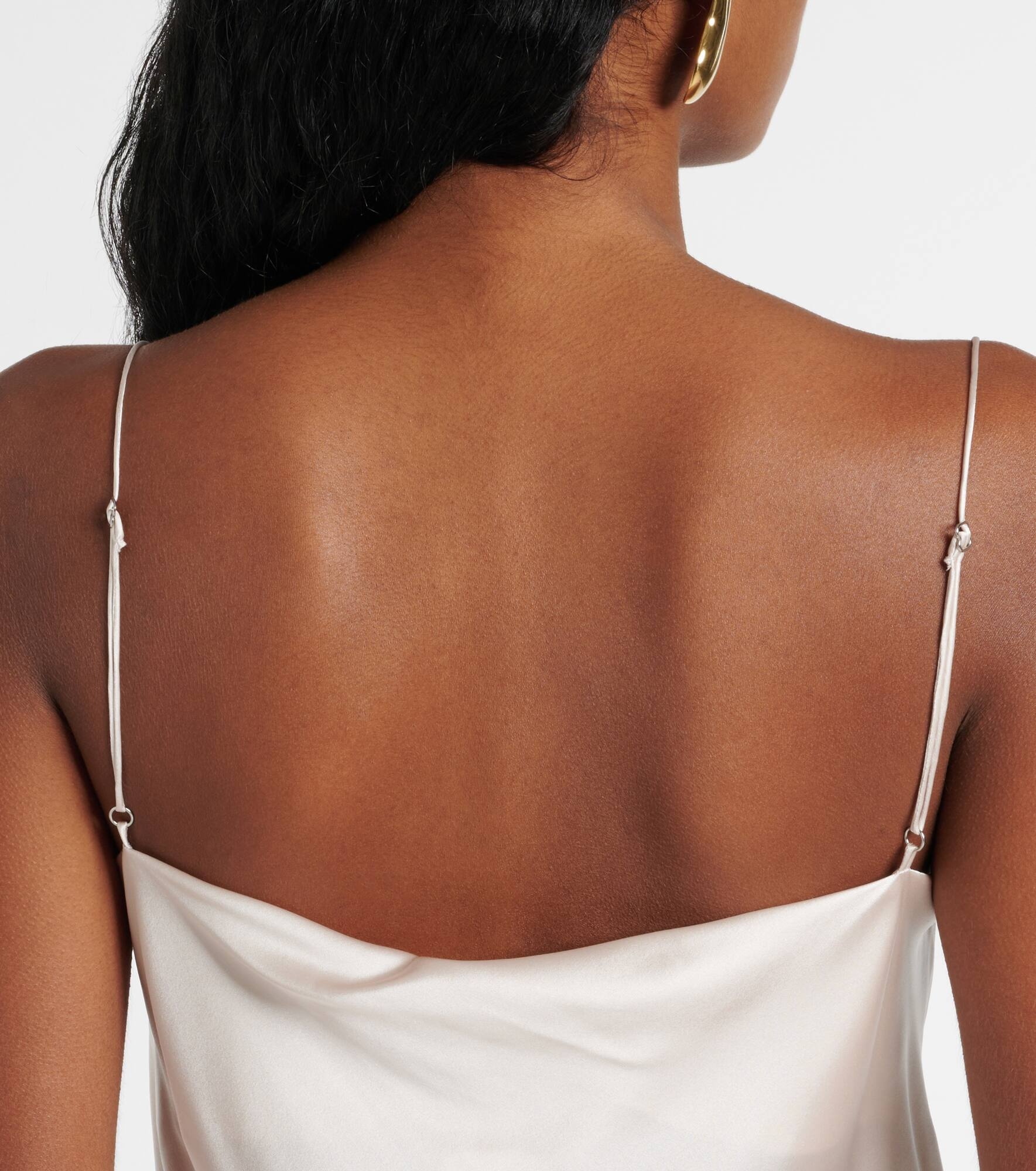 Sense Of Shine draped silk-blend slip dress - 5