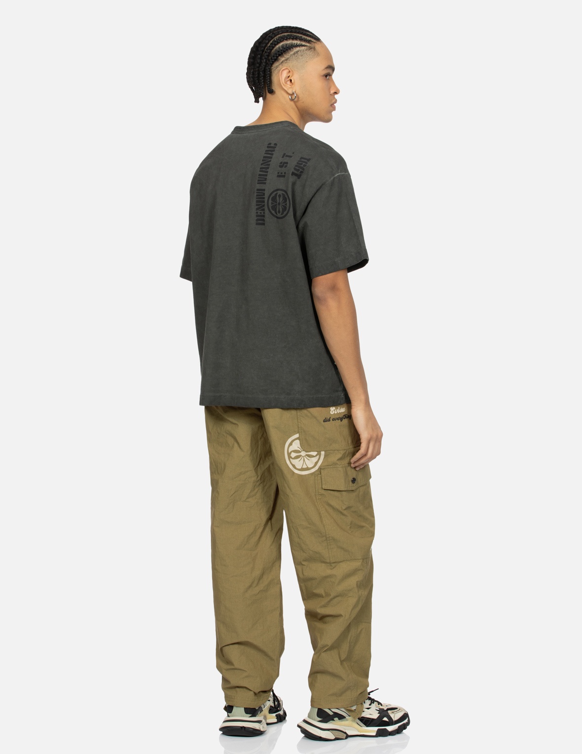 ASYMMETRIC AND MULTI-POCKETS LOOSE FIT CARGO PANTS - 3