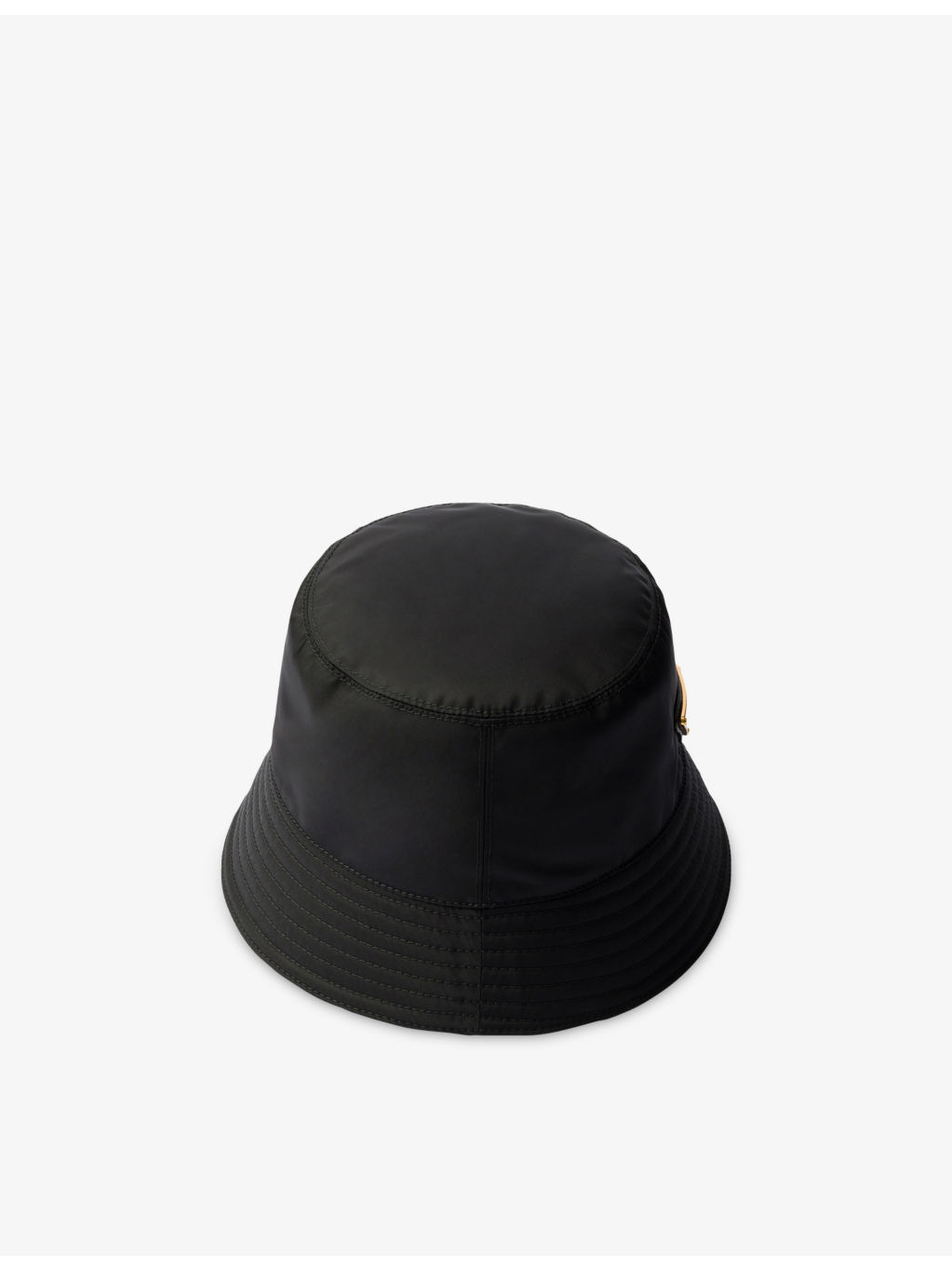 Logo-plaque recycled-nylon bucket hat - 4