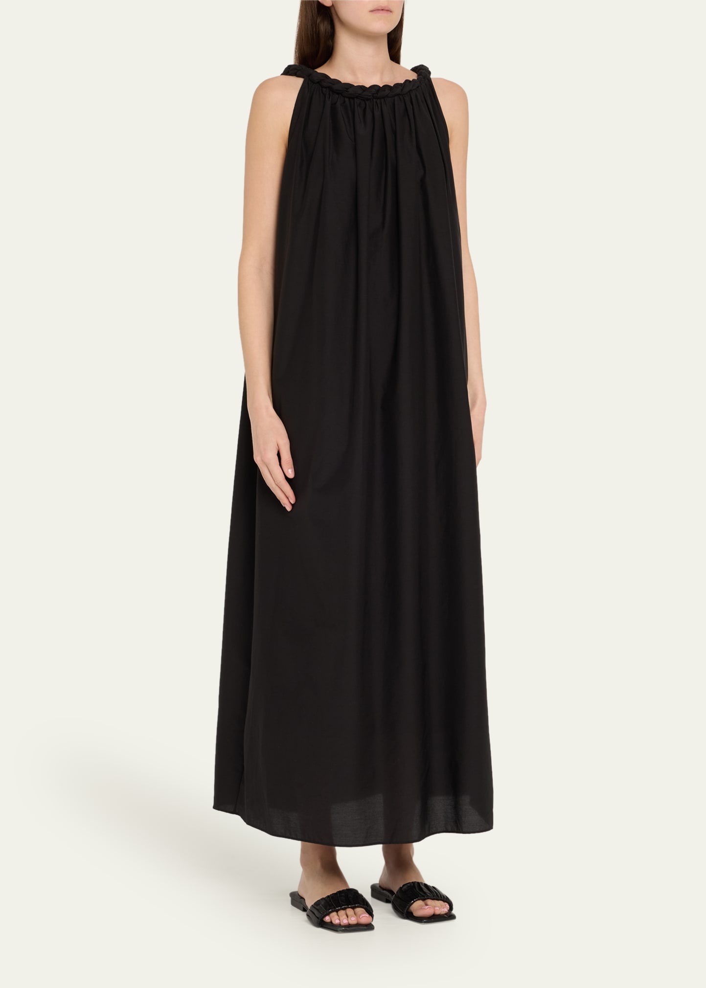 Kika Long Gathered Dress - 4