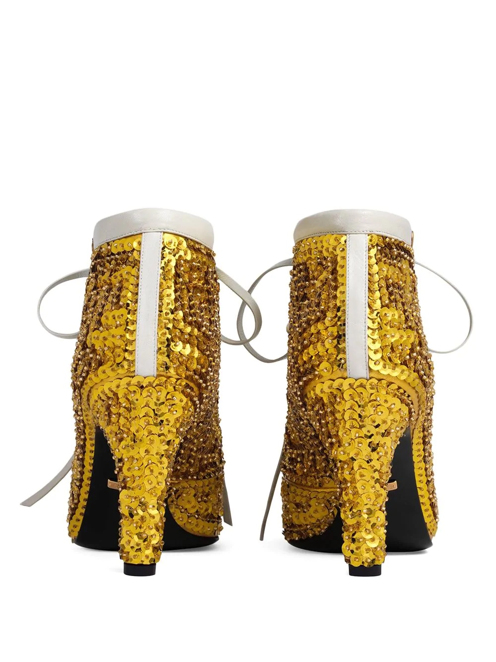 sequin-embellished ankle booties - 3