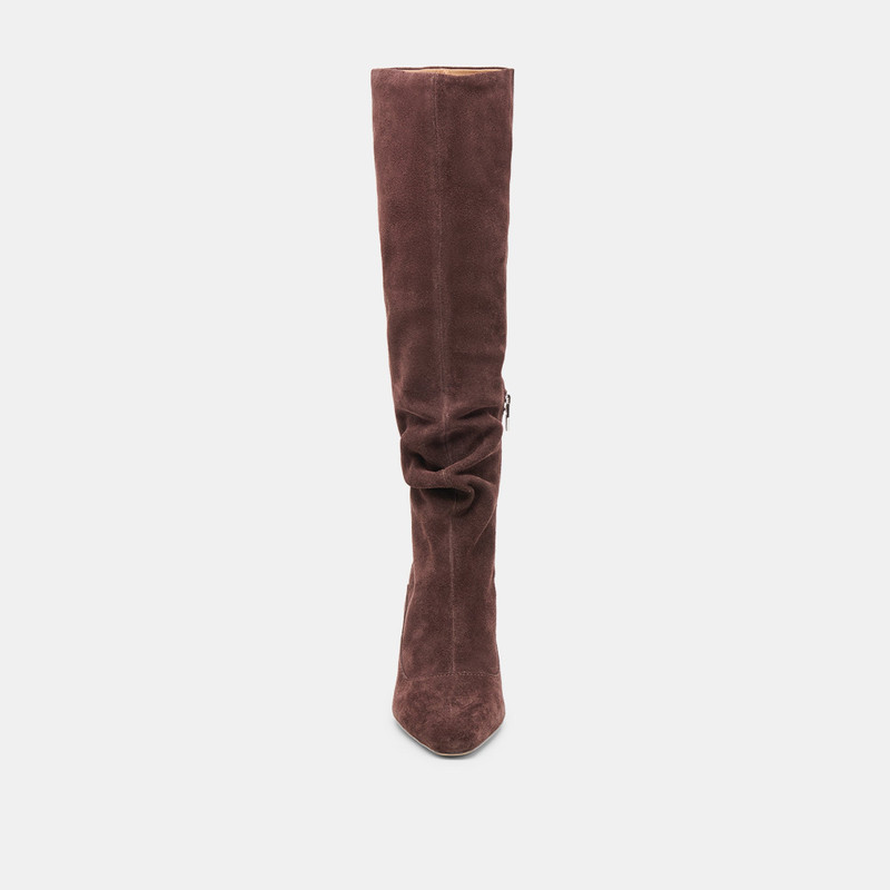 LOUSA WIDE CALF BOOTS MAHOGANY SUEDE 6