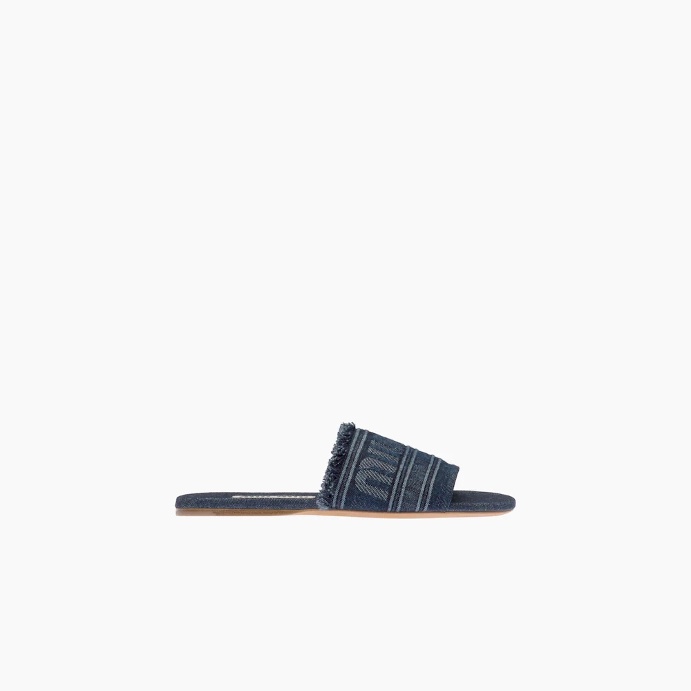 Denim slides - 2