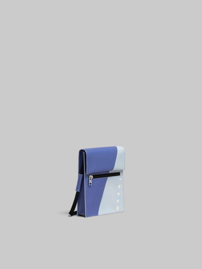 PURPLE AND BLUE TRIBECA POUCH WITH SHOELACE STRAP - 6