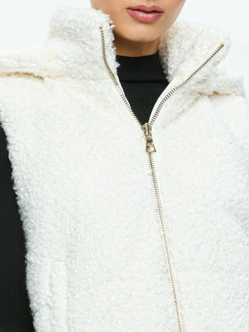 ROBENA TEDDY PUFFER VEST WITH DETACHABLE HOOD 5