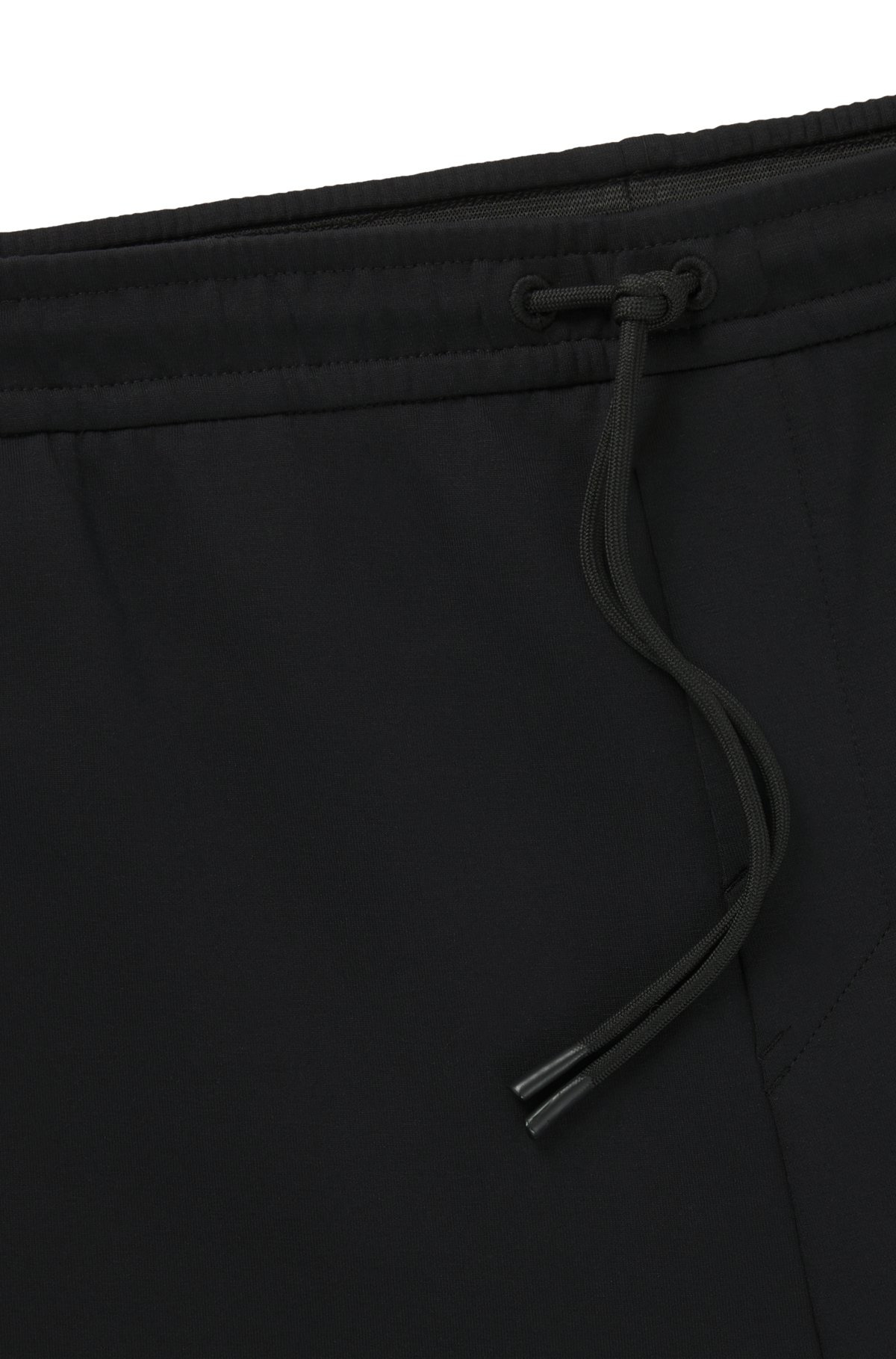 STRETCH TRACKSUIT BOTTOMS WITH LOGO PATCH - 6
