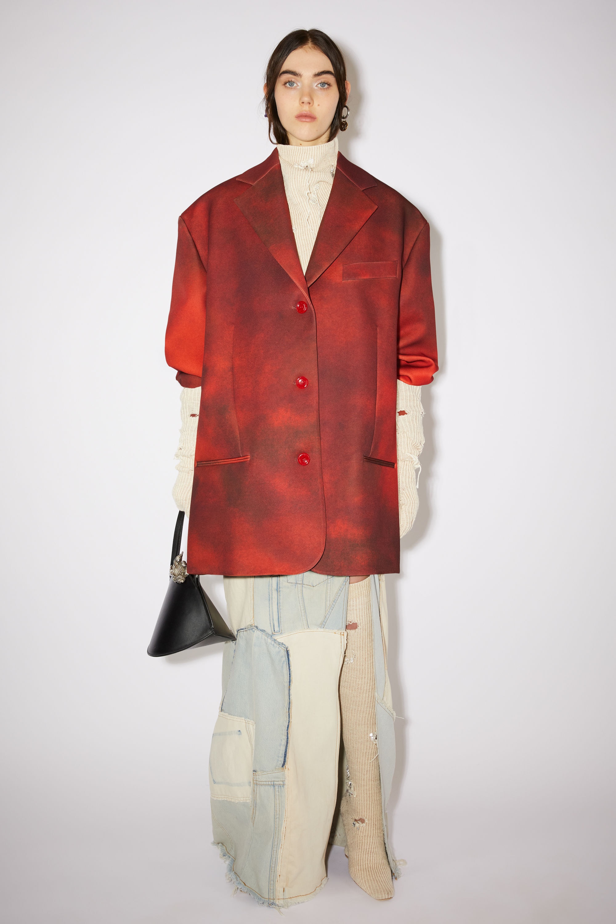 Single-breasted suit jacket - Red - 2