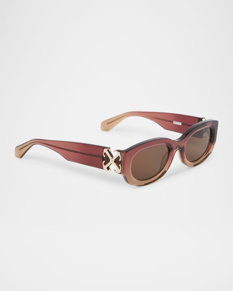 Off-White Palmer Arrow Oval Sunglasses outlook
