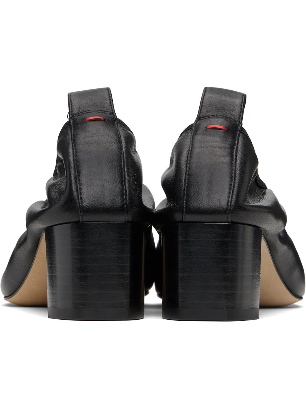 Black Narissa Ruched Heels - 2