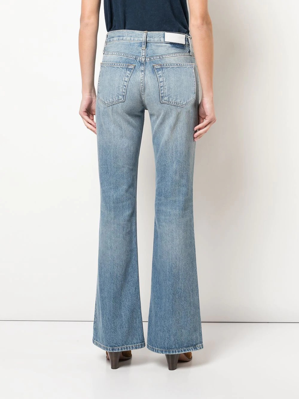 denim flared jeans - 4