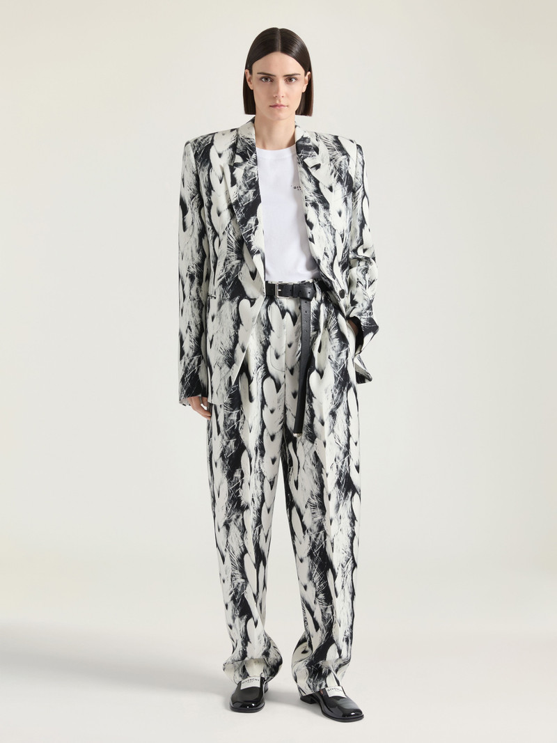 Givenchy BOXY SINGLE BREASTED JACKET IN WOOL WITH HAIR PRINT outlook