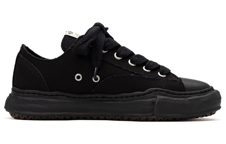 Maison MIHARA YASUHIRO PETERSON OG Sole Canvas Low-top Sneaker 'Black' A01FW702-BLKBLK - 2