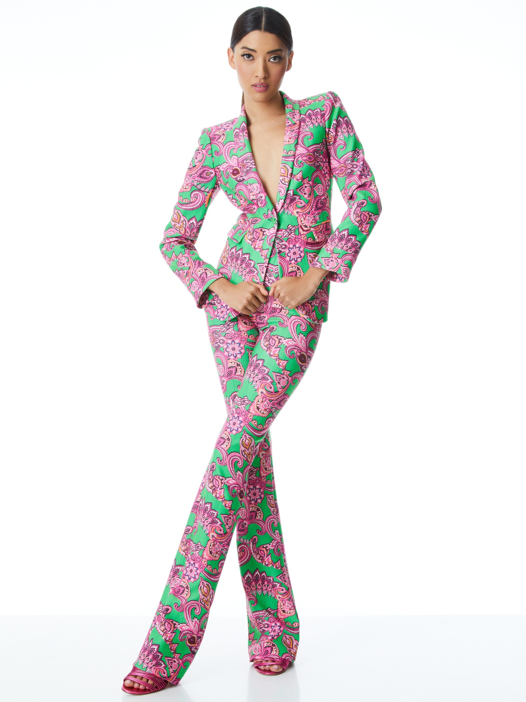 MACEY CUFFED SHAWL COLLAR BLAZER - 6