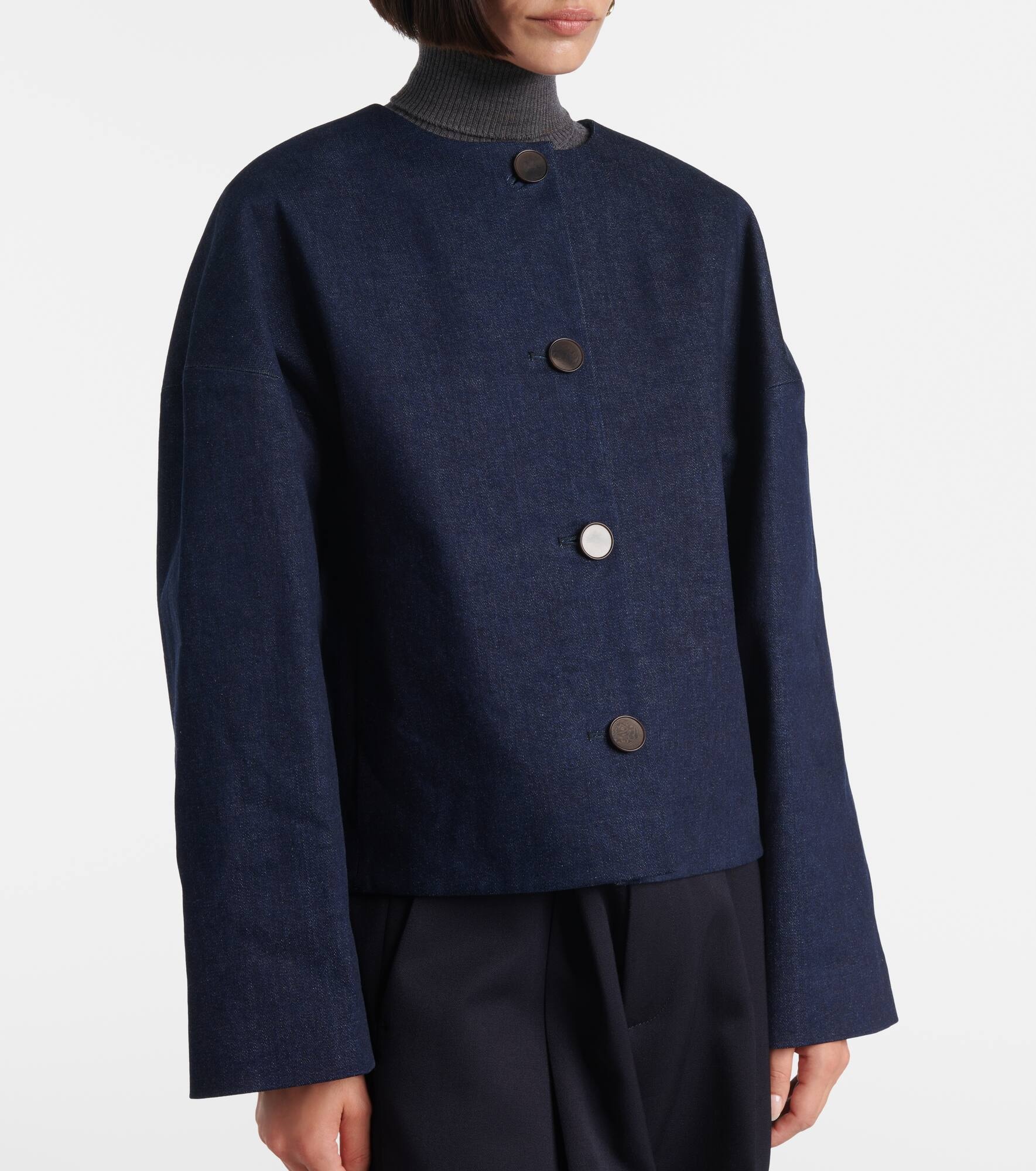 Dev cropped denim jacket - 5