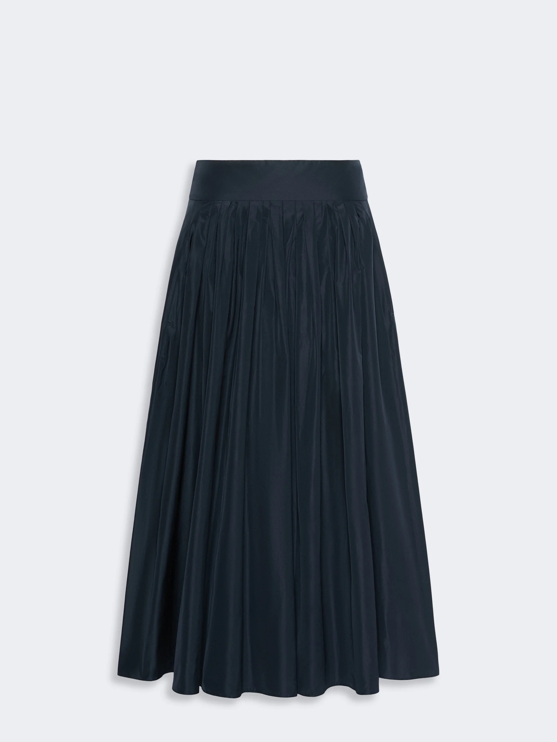 ROMINA Taffeta pleated skirt - ULTRAMARINE - 1