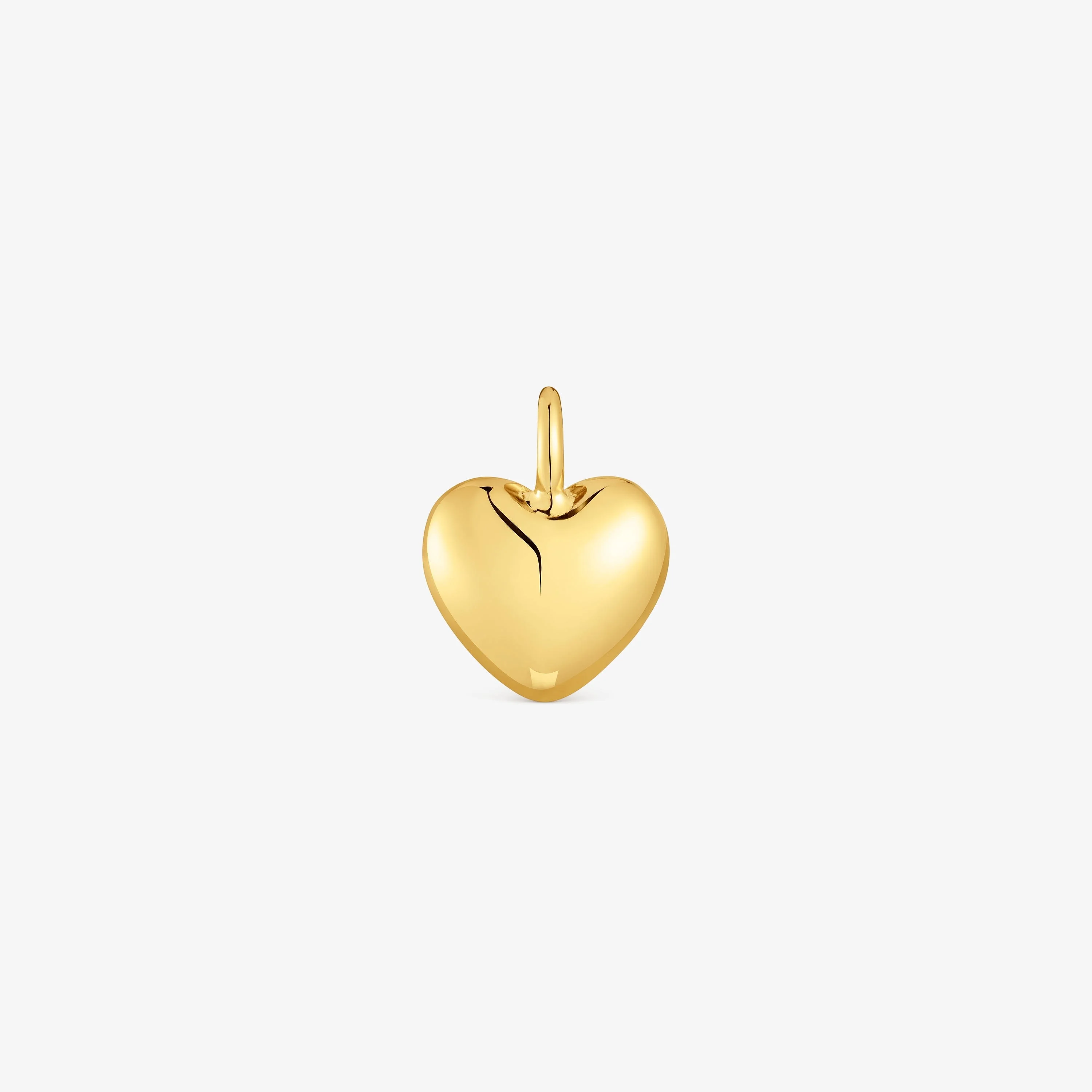 Small 18K solid gold heart Pendant My Other Half - 1