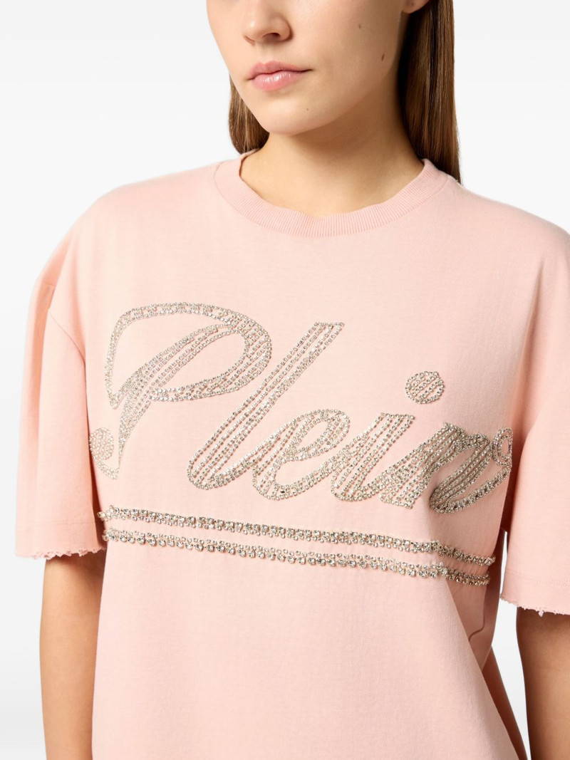 logo-strass T-shirt 5