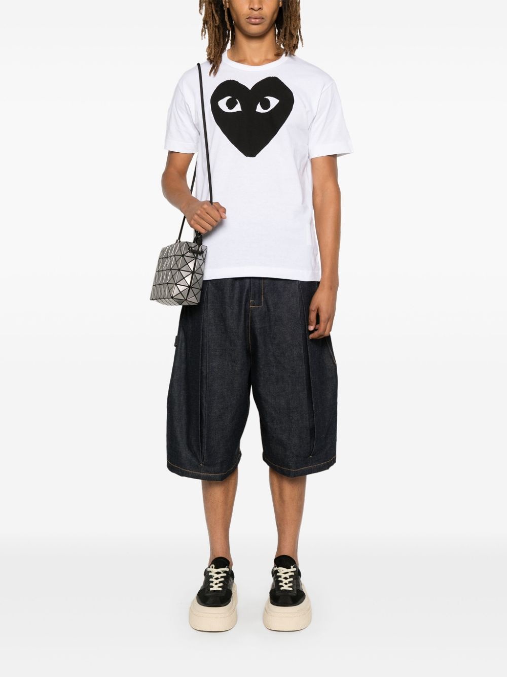 heart-print T-shirt - 3
